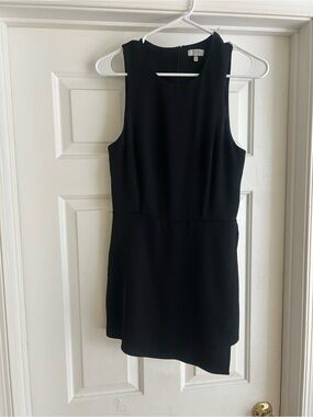 Tobi Black Asymmetrical Sleeveless Dress